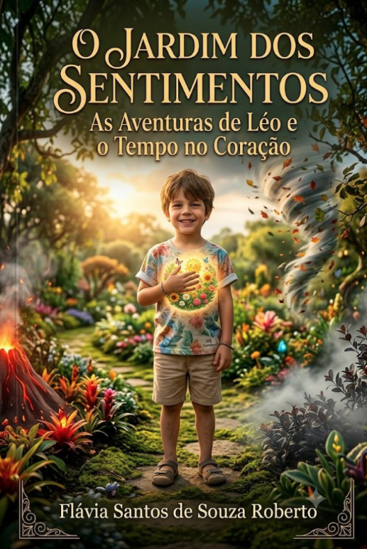 Capa: O Jardim dos Sentimentos: As Aventuras de Léo e o Tempo no Coração